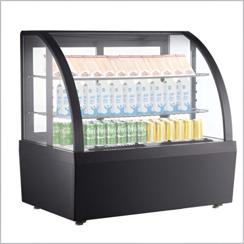 Eco pastry display with 100L capacity, size 705×472×687mm, and 195W power