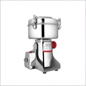 Herb grinder with versatile capacity options (300ml, 500ml, 1000ml), compact design, and 2.8Kw power, perfect for efficient herb grinding in commercial kitchens and processing facilities.