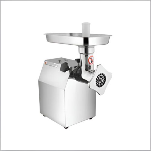 Meat mincer with an 850W motor, capable of processing 120 kg of meat per hour.