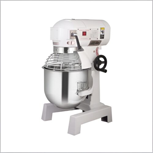 Planetary mixer with a 20-liter capacity, durable construction, and 1.1Kw power.