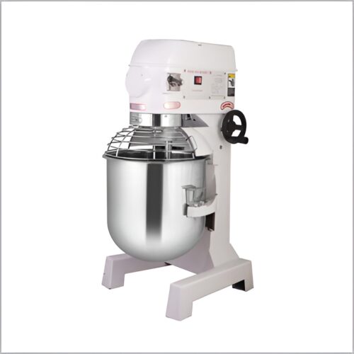 Planetary mixer with a 30-liter capacity, durable construction, and 1.5Kw power.