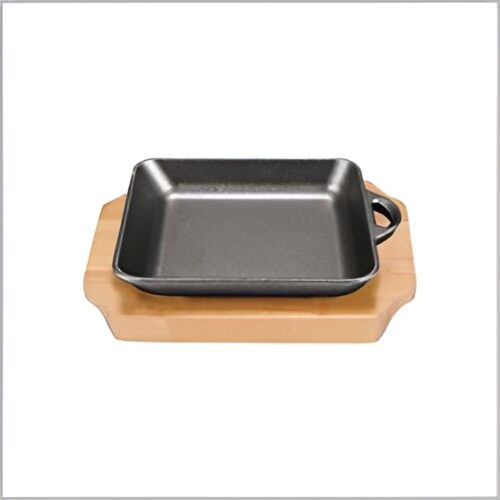 High-quality cooking pan with a size of 160×150 mm, featuring sturdy handles and a secure lid, ideal for preparing and serving various dishes