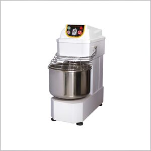 Spiral mixer with a 30-liter capacity, stainless steel construction, and 1.5Kw power.